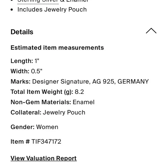 Authentic Tiffany & Co. Enamel Tiffany Gift Box Charm in Blue and Silver w/bag! - Picture 3 of 7